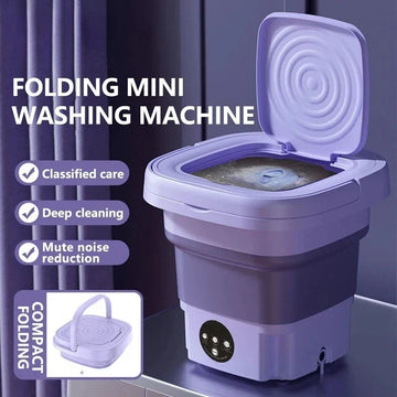 Portable Folding Mini Washing Machine with Sterilization and Drying 3 Washing Modes